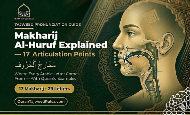 Makharij Al-Huruf Explained: The Complete Guide to 17 Arabic Letter Articulation Points That Will Powerfully Improve Your Tajweed