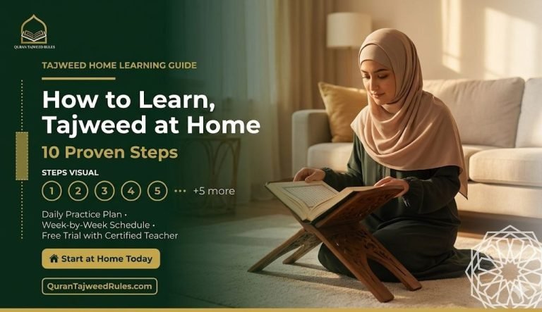 How to Learn Tajweed at Home: 10 Proven Steps That Will Genuinely Transform Your Quran Recitation