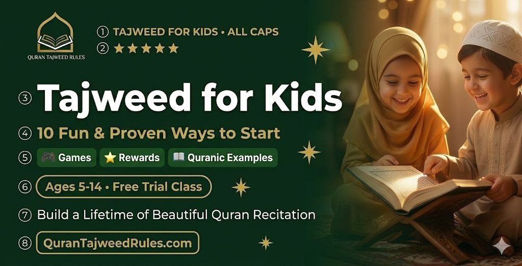 Tajweed for Kids: 10 Fun and Proven Ways to Start Learning That Will Joyfully Build Your Child’s Quran Recitation for Life