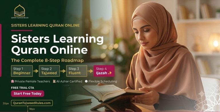 Sisters Learning Quran Online: The Complete 8-Step Roadmap That Will Powerfully Transform Your Recitation from Beginner to Confident