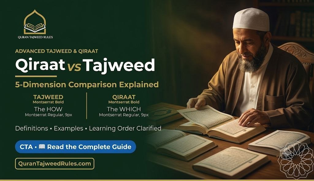Qiraat vs Tajweed: The Complete 5-Dimension Guide That Will Powerfully Clarify One of the Most Misunderstood Distinctions in Quranic Learning